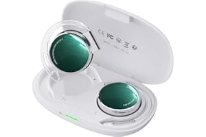 BEVCEFCC Wireless Earphones with EarHooks Bluetooth 5.3 On Ear Headphones with 4 Microphones Clip on Headphones Over Ear Wireless with ENC Open Ear Headphones for Home/Office