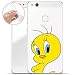 Produktbild finoo | Huawei P10 Lite Weiche flexible lizensierte Silikon-Handy-Hülle | Transparente TPU Cover Schale mit Looney Tunes Motiv | Tasche Case mit Ultra Slim Rundum-schutz | Tweety cool