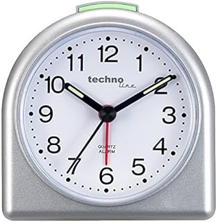 techno line Geneva "SD" Quartz Clock, Silver