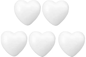 Toddmomy 5Pcs Cuori di Schiuma Palline di Polistirolo Palline di Schiuma Artigianale per Fai da Te Modellazione Decorazioni di Nozze 8. 5 Cm
