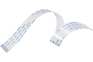 sourcing map Opakowanie 5 szt. FFC FPC kabel 24 pin 0,5 mm 200 mm (typ A) do drukarki LCD 3D aparat DVD