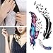 LHWY Fashion Body Art Removable Waterproof Colorful Temporary Tattoo DIY 3D Feather Sticker