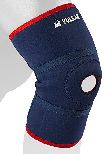 Vulkan Classic 3041 Open Knee Support, X-Large, Old Style, Breathable Lining, Warmth & Compression for Knee Injuries, Sore, Weak, Injured Patella Wrap, Recovery & Rehabilitation, Prevention