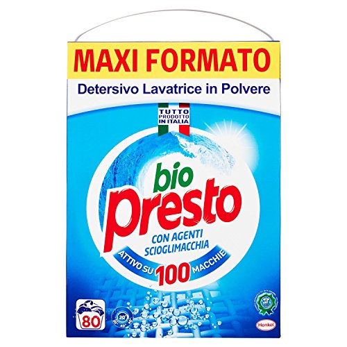 Bio Presto - Detergente 4 Agenti Scioglimaccia (4 Agentes Quitamanchas), tamaño Maxi - 4400 g.