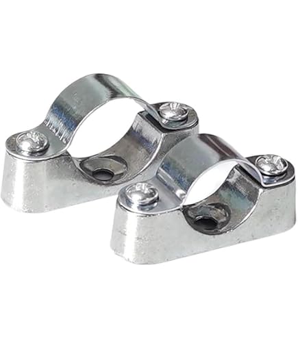 Sourcing Map 12 Ganci Per Tubi Ad Anello Diviso 50 Mm - Morsetti Regolabili Con Gomma - Fissaggio A Parete O Soffitto - 3