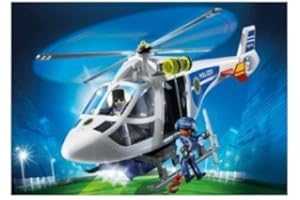 PLAYMOBIL 6874 Hélicoptère de Police avec projecteur LED