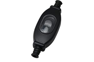 CANRNYACBZ Schnurzwischenschalter Zwischenschalter Wasserdichter Tastschalter Kippschalter Aus Schwarzem Kunststoff Zum Festen Zuleitungs-Anschluss Passend Außenbereich Schreibtisch Schlafzimmerlampe 3 A/250V