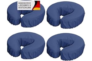 PROMAFIT Juego de fundas de reposacabezas para masaje de microfibra con goma elástica – Funda de reposacabezas lavable a máquina para camillas de masaje – La protección perfecta para reposacabezas y cojín