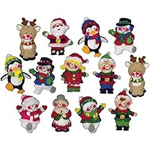 Design Works fieltro de amigos de Navidad manualidades adornos, Multi