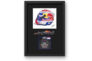 Lap Legends Max Verstappen 2025 Framed Display Gift with Reproduced Digital Signature (Car)
