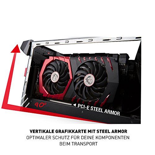 MSI 9S6-B91211-006-956-B907-102 Aegis Ti3 VR7RD SLI-006DE Desktop PC (Intel Core i7-7700K, 2000GB Festplatte, 32GB RAM, Geforce GTX 1070, Win 10 Home) schwarz - 12