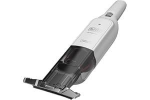 BLACK+DECKER Aspirateur à Main sans Fil Pelican Multifonction Batterie 12 V Bec Extra Large Rétractable 75 mm Double Filtration sans Sac Autonomie 11 Min HLVC315B11-QW