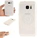 Produktbild Samsung Galaxy S7 Hülle Wanxida TPU Silikon Schutzhülle Transparente Klare Schale Soft Clear Case Cover Ultra Dünne Schlanke Etui Weiche Glatte Tasche Kratzfeste Stoßfeste Handyhülle Leichte Handytasche mit Einzigartiges Design - Weiße Mandala Blume