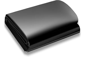 SDLDEER Bâche pour bassin - 3 x 4 m - Noir - En polyéthylène haute densité - Pour fleurs, jardiniers, serres, étangs, sélection d'eau - Résistant aux UV