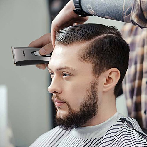 Elehot Surker Haartrimmer Haarschneider Profi-Haarschneidemaschine mit LED-Display und kabelloser Betrieb Netzteil elegant set - 7