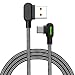 Produktbild Mcdodo® LED 90 Grad Typ C Rechts Winkel USB C Kabel Nylon Geflochten Schnell Ladegerät Daten Sync Ladekabel L Form Kordel Adapter für Galaxy S9 S8 Note 8 Huawei