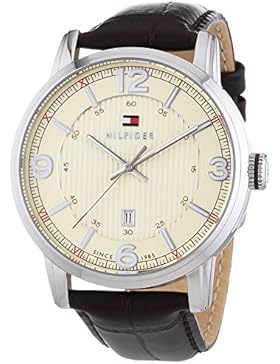 Tommy Hilfiger Herren-Armbanduhr Analog Quarz Leder 1710343
