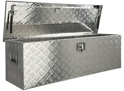 Aluminium Werkzeug Metallbox Alubox Alukiste Werkzeugkiste Werkzeugkasten Metallkiste Box Blechkiste ca.180 L Truckbox - 2