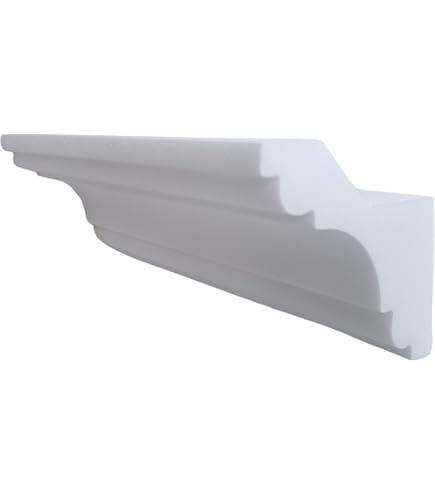 Orac Decor CX109 Crown Moulding - Primed White Duropolymer Moulding, 2-3/8in Face X 78in Long (8 Pack)