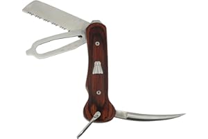 LAGUIOLE - Couteau Pliant de Marin - Coffret cadeau - Couteau Multifonctions - Livré avec un étui en cuir