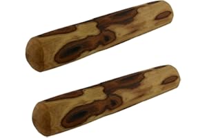 ARTISAN GIFT CO Naturalne drewno oliwne długotrwałe żucie dla psa, zabawka ząbkowanie dla szczeniaka, opakowanie oszczędzające 2 patyczki (duże) 20 cm
