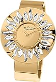 Jacques Lemans Damen Analog Quarz Uhr mit Edelstahl Armband LP-119C