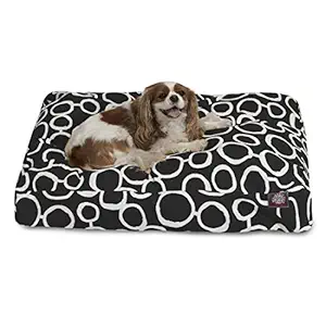 Majestic Pet Fusion Black Medium Rectangle Pet Bed