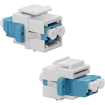 Adaptateur Panneau Montage LC Fibre Optique - Connecteur Coupleur Monomode Pour Réseaux LAN / FTTX - 10