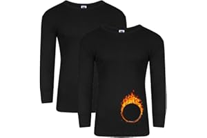 Molten Creek® Men's Thermal Long and Short Sleeve Top, Stay Dry and Comfortable, Snug and Slimming Fit, Pack of 2