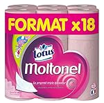 LOTUS Moltonel Uni Set de 18 Rouleaux de Papier Toilette