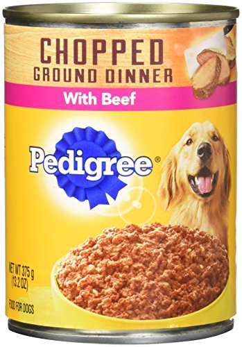 Pedigree Meaty Ground Dinner Wet Canned Dog Food Multipack featuring (6) Filet Mignon & (6) Beef Dog Food