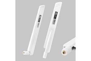 HENGBIRD 5G LTE Antenne mit Hochleistungs-Signalverstärkung - 18DBI SMA/TS9 Omnidirektionale WLAN-Antenne Home Outdoor für Router, Booster, und FPV-Kameramonitore USB-Adapter- Weiß Gainer