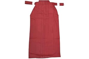 Rubruan Kampfsport Kendo Kenjutsu Uniform - Traditionelle Japanische Schwertkampfkunst Kostüm Karate Ninja Aikido Training Kleidung Hakama Hose für Männer Frauen