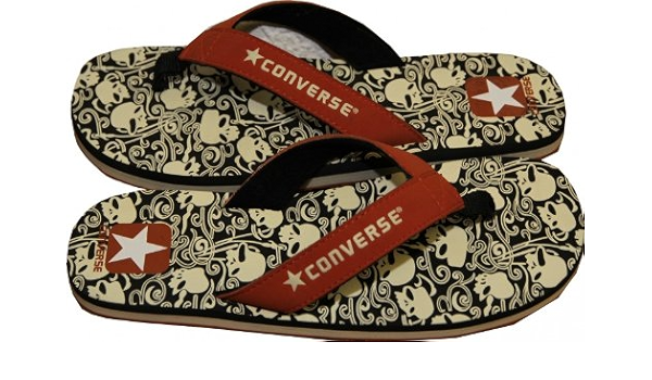 white converse flip flops