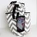 Large Chevron Pattern Stylish Nappy Bag With Changing Mat