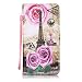 Produktbild Nancen Samsung Galaxy J5(2016) / SM-J510X (5,2 Zoll) Hülle Case Handyhülle Brieftasche Etui Lederhülle Schutzhülle Abdeckung Bookstyle Klappcase mit 2 Kartenslots 1 Wallet Tasche Handgelenk Seil Magnetverschluss Bracket-Funktion Full Silikon Weich Innenschale Gemaltes Muster [Rosen und Eiffelturm]