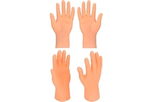 Willingood Lalki na palce, zabawka, zabawka do malowania, magiczna sztuczka na Halloween, zabawki, nowość dla kotów/dzieci (2 pary)