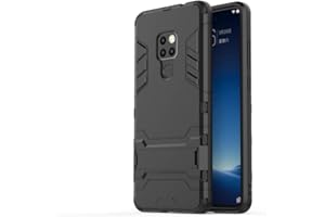 Coque pour Huawei Mate 20, CHcase 2 en 1 Armour hybrides double couche Armure Defender TPU + PC Hard coques Case Cover avec kickstand pour Huawei Mate 20 -All Black