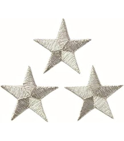 Mono-Quick Sternchen Aufbügler – Kreative Patches Zum Aufnähen Oder Aufbügeln, 1,5 X 1,5 Cm