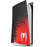 Cosmostech PS5 Dijital S&uuml;r&uuml;m Uyumlu Spider-Man 2 Desenli Konsol Faceplate Shell Kapağı, Siyah