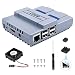 Produktbild Raspberry Pi 3 B+ Case, ETEPON SNES Game Console Protection Case with Cooling Fan,Screwdriver Enclosure and Heat Sinks for Raspberry Pi 2B 3B 3B+ QC24