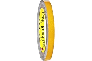 SOLNIT Cinta reflectante de seguridad, impermeable, fabricada con 3M 610C (amarillo, 10 mm x 10 m)