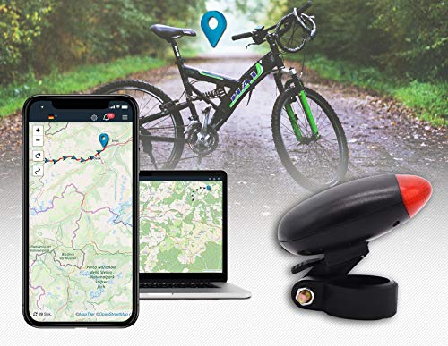 Salind GPS-Tracker Fahrrad, etwa 5 Tage Akkulaufzeit (bis zu 10 Tage im Standby Modus) Fahrrad Tracker - ABO VON 4,99  / Monat ERFORDERLICH ...
