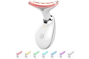 ZQAZXH Elektrische Gesichtsmassagegerät Anti Falten, Gesichtsmassage 7 Farben, 3 Modi und 45℃ Thermostat, Strafft und Festigt die Haut