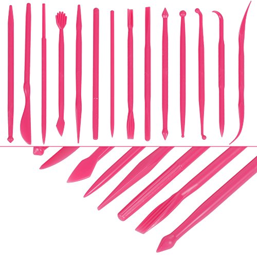 Anpro Fondant Ausstecher 76 tlg, 40 Buchstaben Ausstechformen, 22 Ausstechformen Auswerfer Stempel Tortendeko mit 14 Marzipan Messer - 3