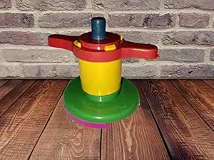 IMTION ( Pack of 10 pcs ) Hand Click Lattu Toys Multi Color ) Birthday Return Gift for Boys and Girls