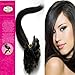 16'' Pre Bonded Tipped Hair Nail Tip U-tip 100% of Real Remy Human Hair Extensions 100s 1B black with brown 0.4g/s Beauty Popular Style