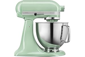 ‎KITCHENAID KitchenAid Küchenmaschine - Artisan - Kippbarem Food Processor - Teigknetmaschine mit 3 Zubehör und Schüssel aus Edelstahl - 4.8 L - Pistazie