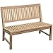 Produktbild Linder Gartenbank 150cm Teak Teakholz ohne Armlehne Holzbank Bank m. Edelstahlschrauben