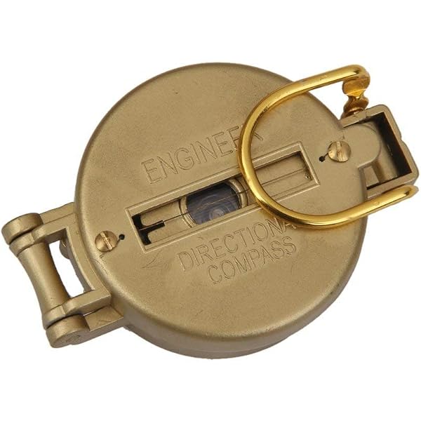 MAH Messing-Kompass Mit Ledertasche – Graviert Für Tochter, 6,3x5,1 Cm